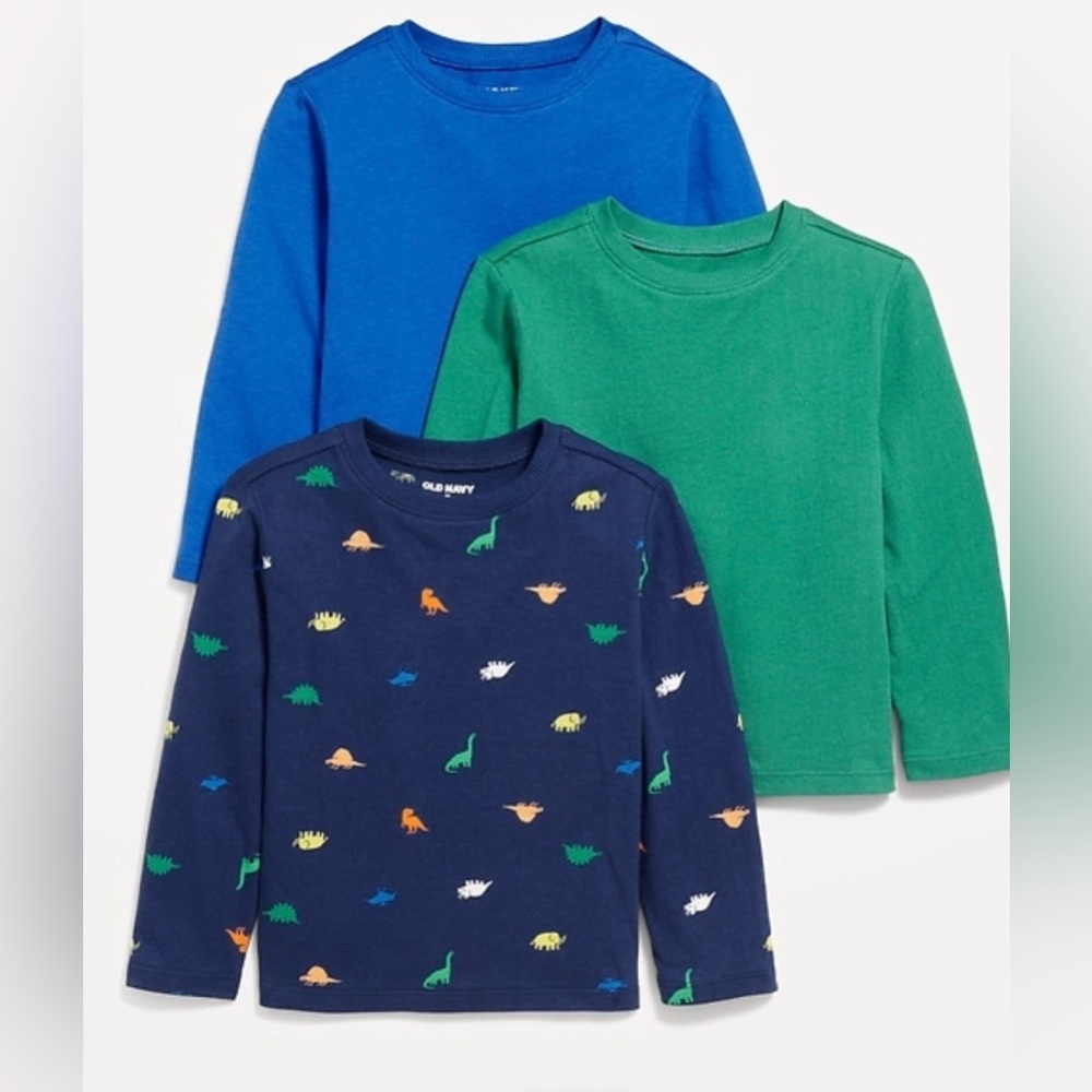 Old Navy Unisex Long Sleeve T-shirt 3 Pack